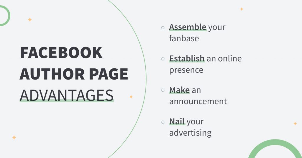 facebook author page advantages