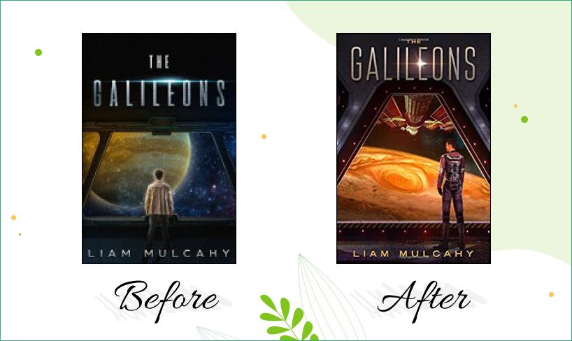 the galileons cover design before after