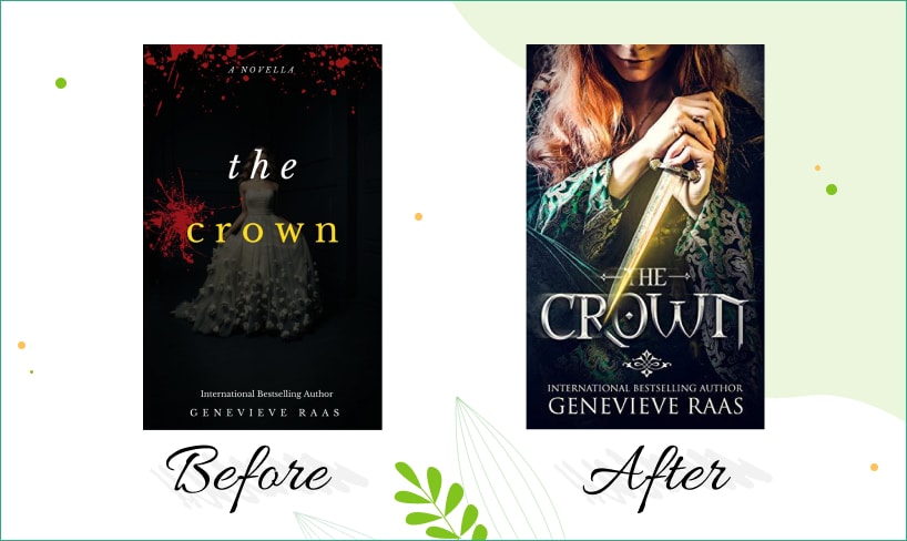 the crown book cover before after
