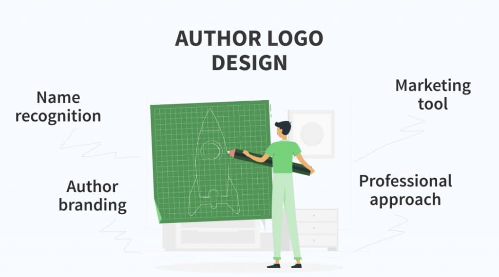 author logo design