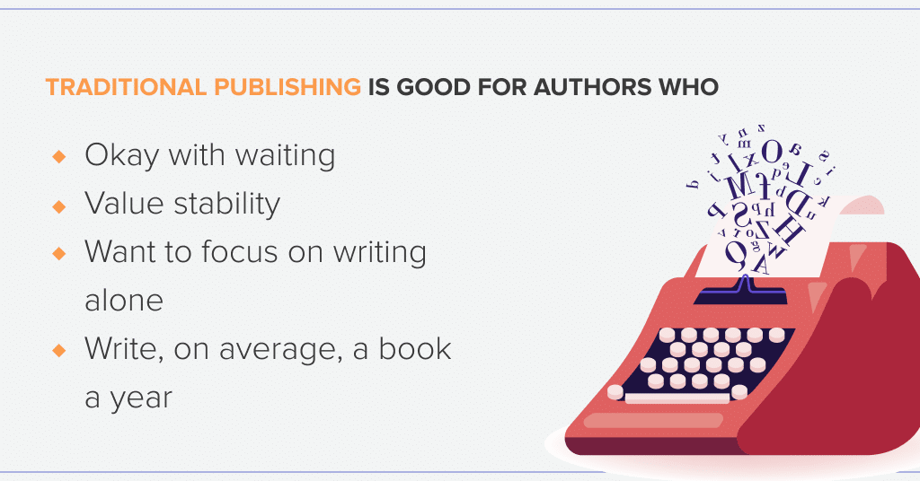 Reasons to pick traditional publihsing vs self-publishing