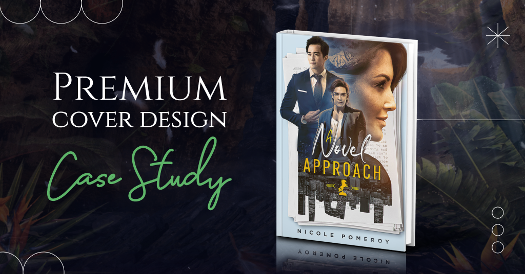 Premium book cover design case study for “A Novel Approach” by Nicole Pomeroy
