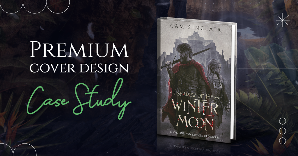 Premium book cover design case study for “Shadow of the Winter Moon” by Cameron Sinclair