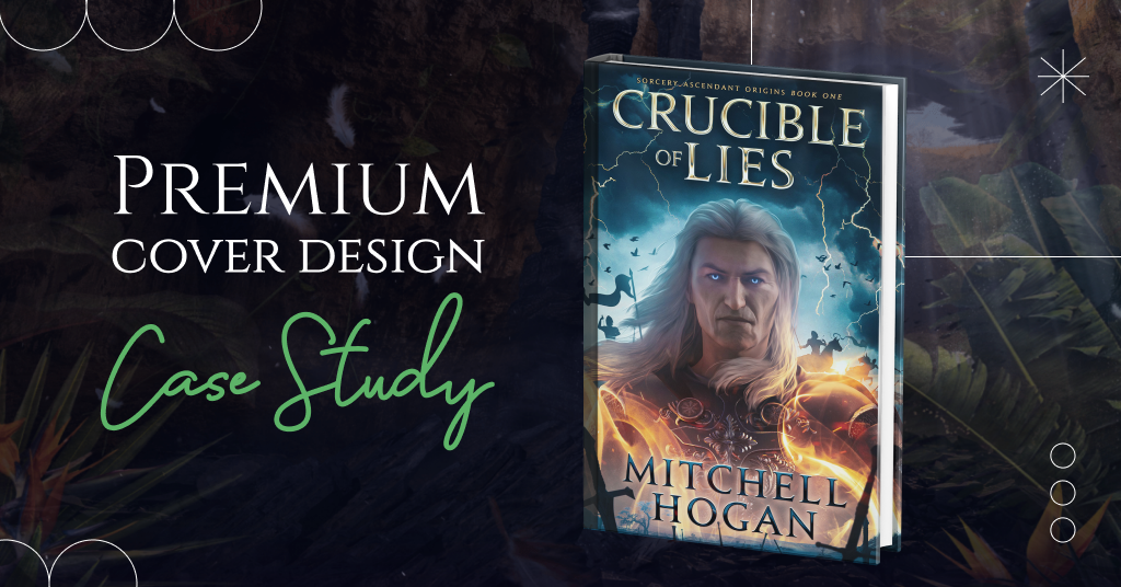 Premium Book Cover Design Case Study for Crucible of Lies