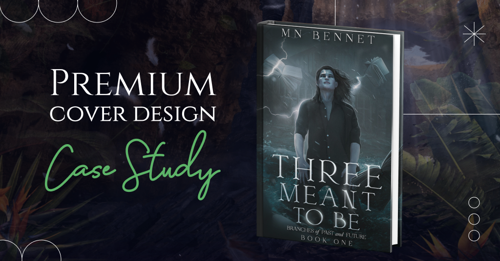 Premium Book Cover Design Case Study for Three Meant To Be
