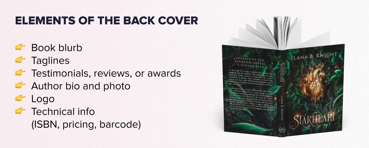 How to Create a Back Book Cover that Hooks Readers - MIBLART