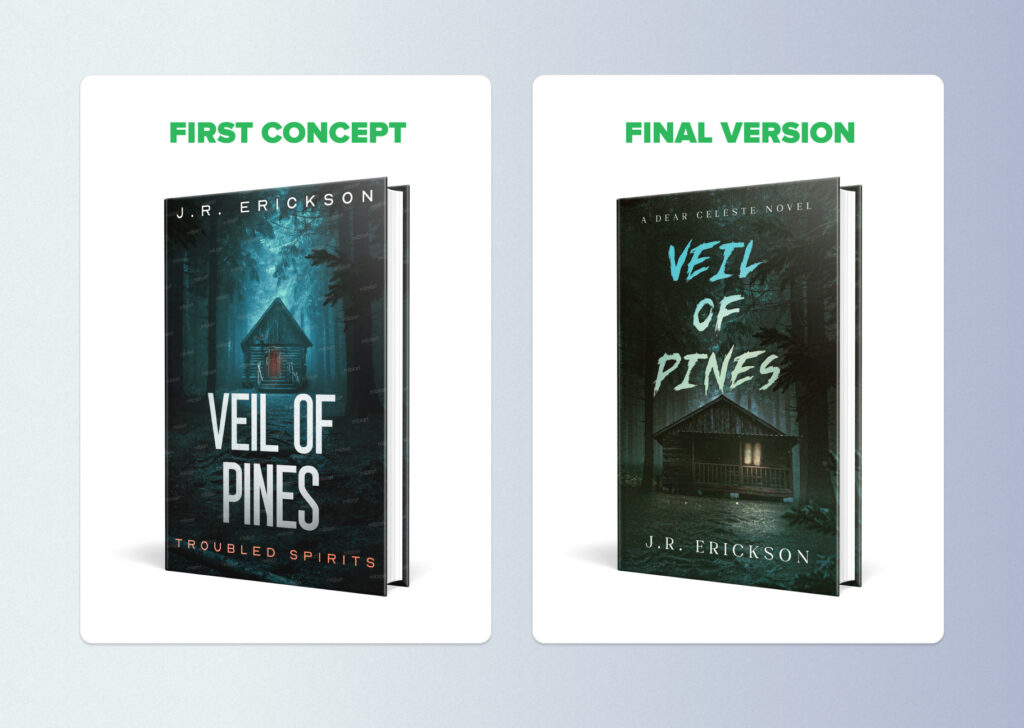 series book cover design for paranormal mystery